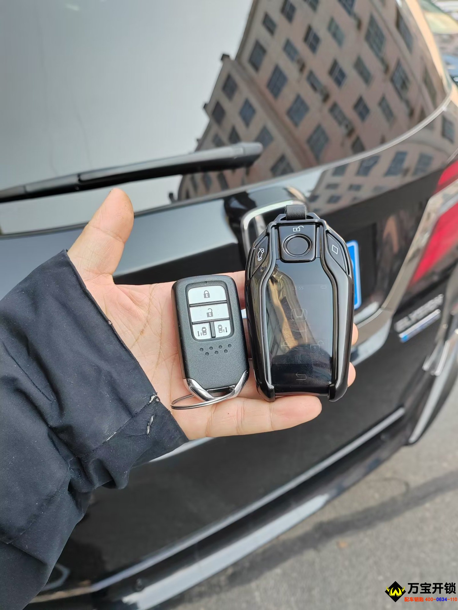 本田艾力紳汽車智能卡鑰匙改裝液晶鑰匙，濟南萊蕪改裝液晶鑰匙維